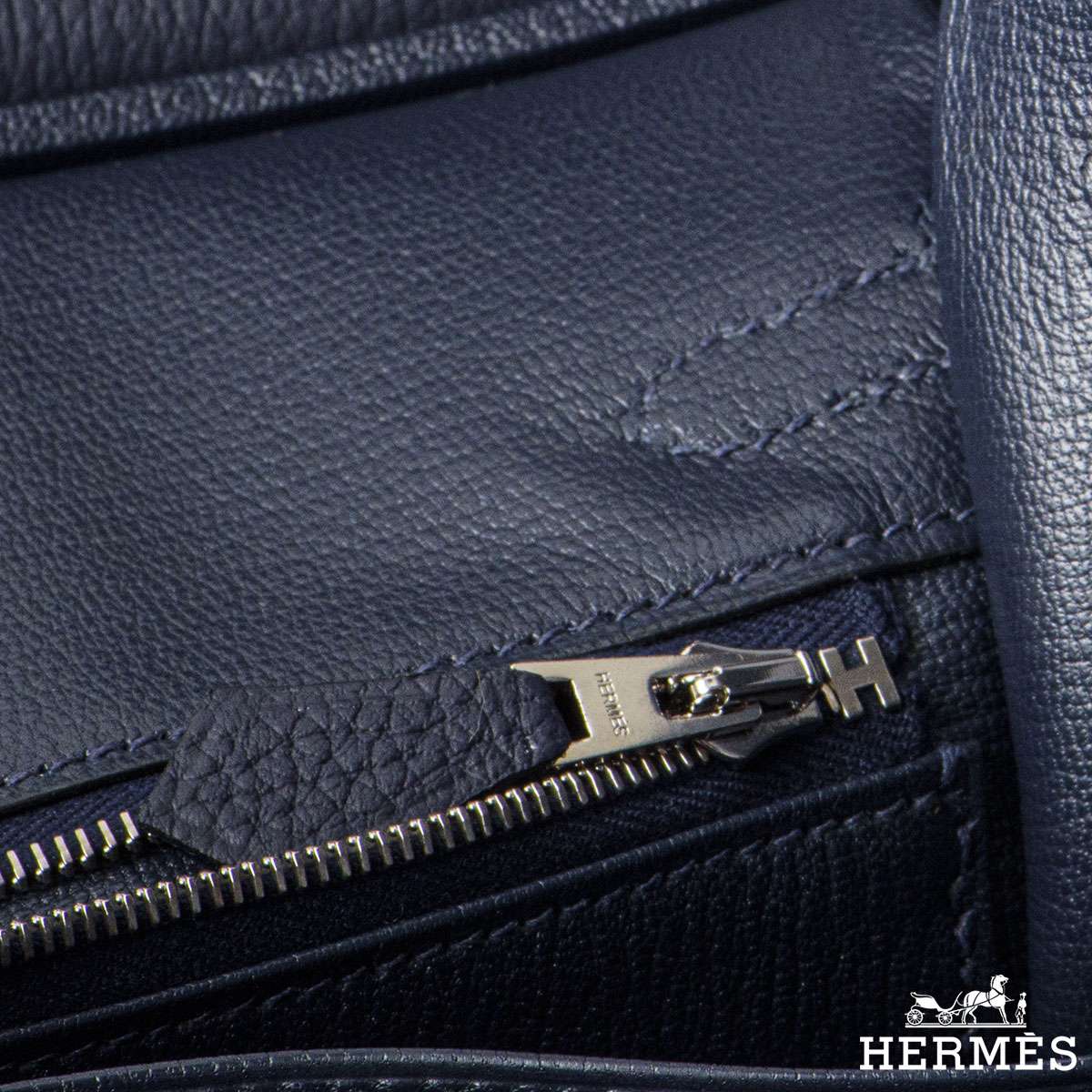 HERMES Togo Birkin 25 Bleu Nuit 1249705